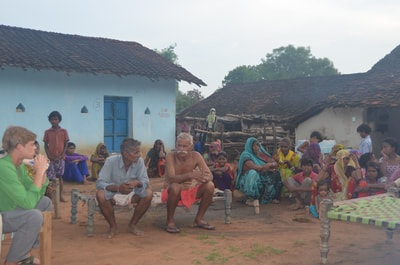 Students have discussion with village leaders, 2016