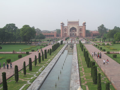 Gardens at the Taj Mahal